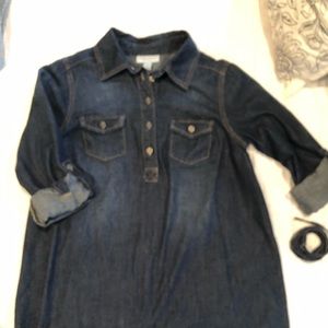 Maternity Dark Denim Tunic - Light Wear!